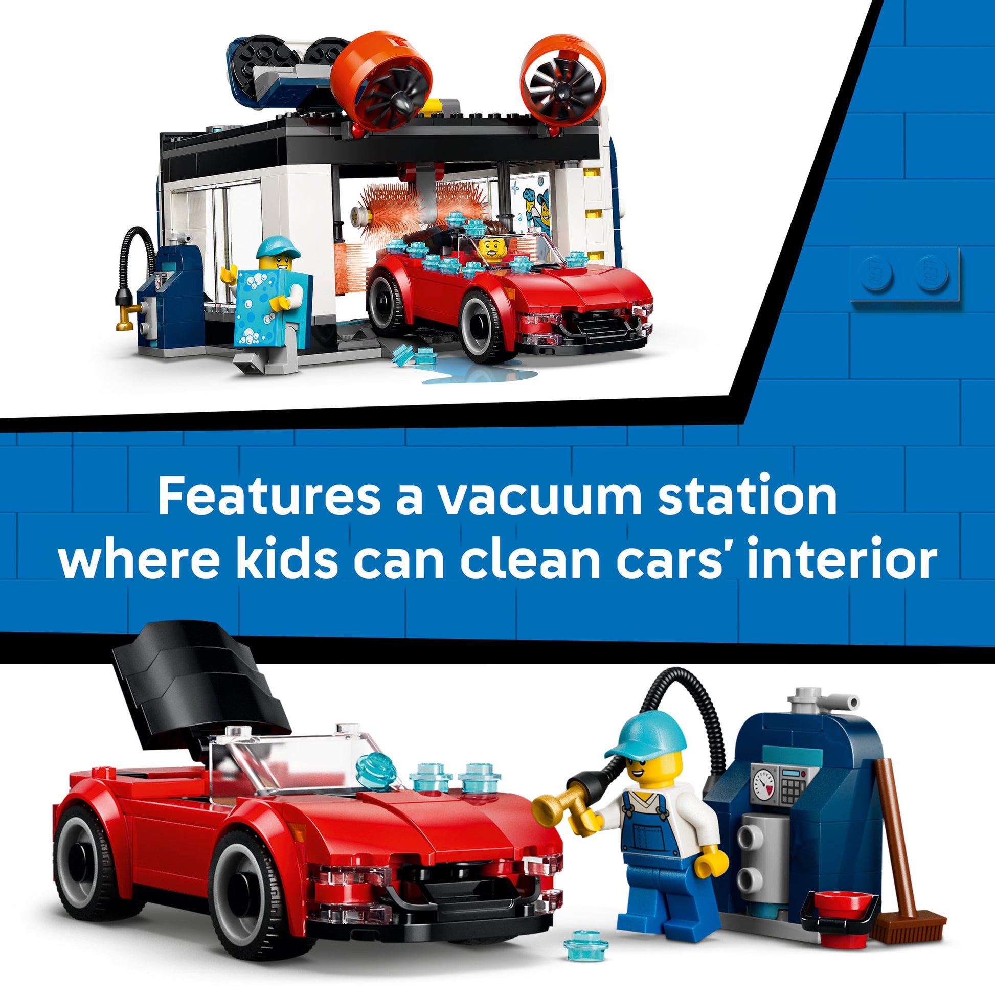 Vacuum station included in LEGO 60497 City Drive-Through Car Wash