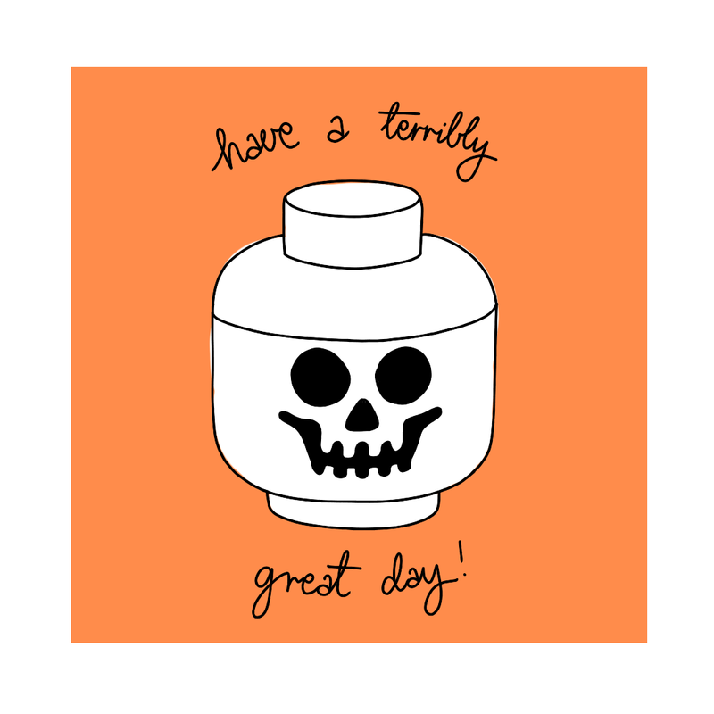 LEGO Storage Head Large Skeleton