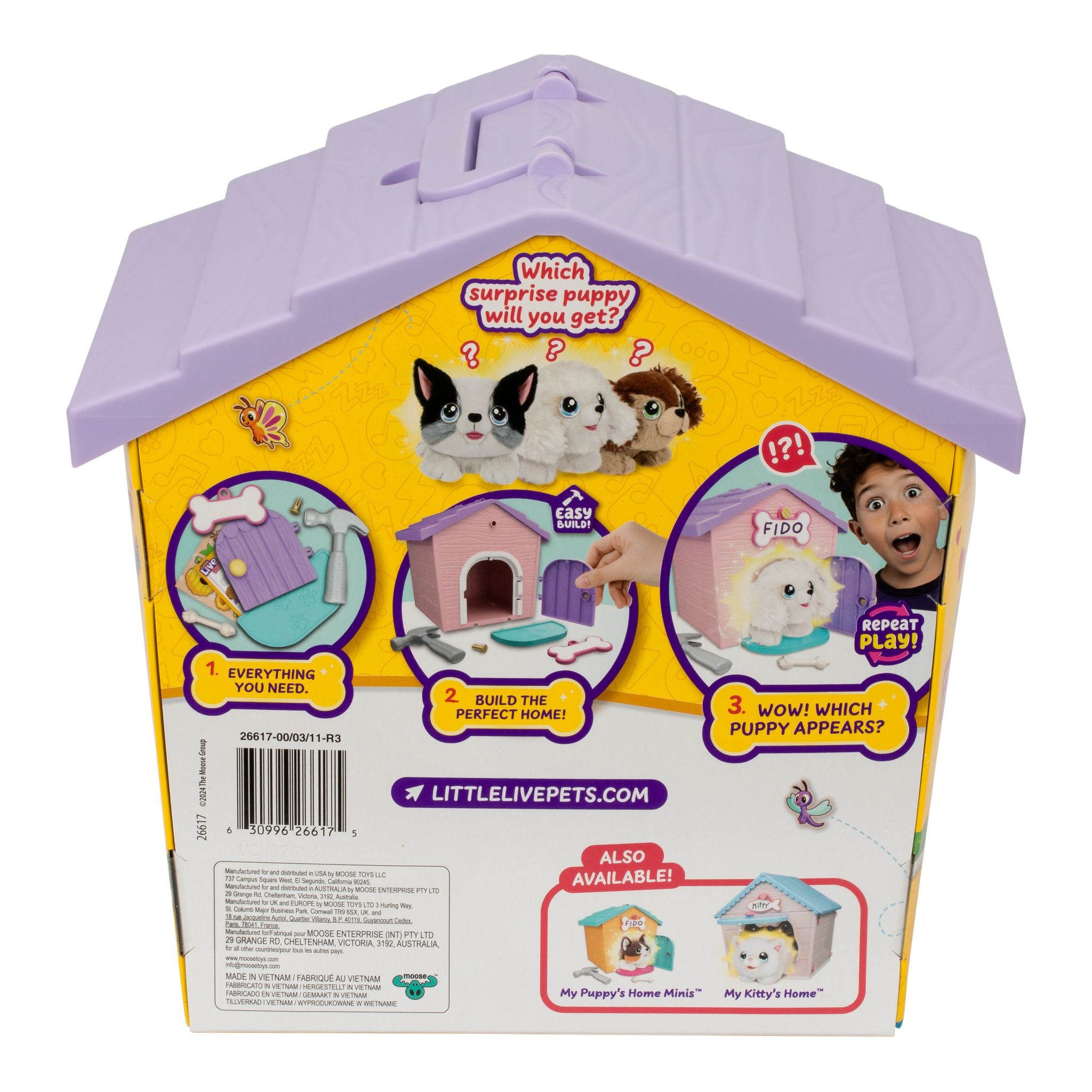 Little Live Pets My Puppy's Home S2 Mini Playset - Pink