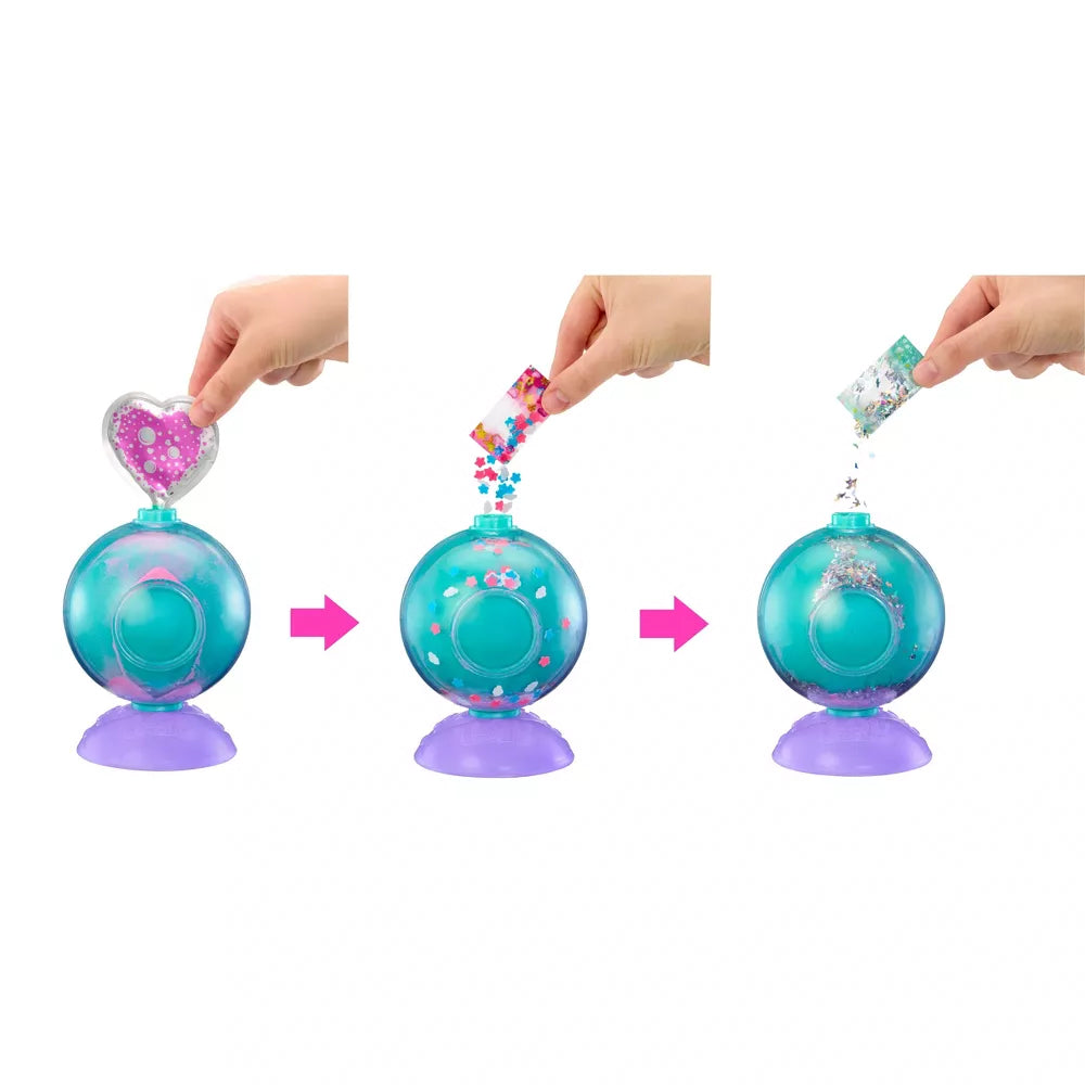 Pour glitter inside to reveal your LOL Surprise Bubbly Surprise Blind Tot toy doll.