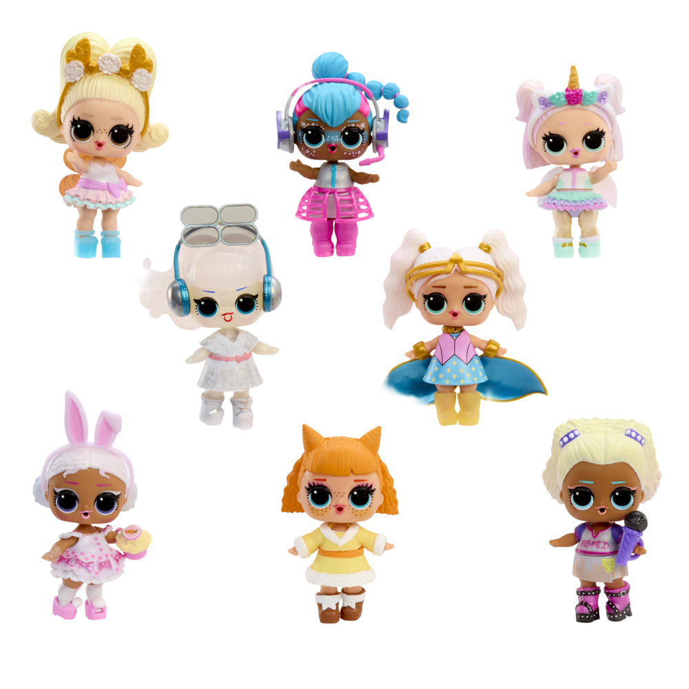 Collect all the dolls in the series: L.O.L Surprise! Eye Spy Tots blind bag toy dolls.