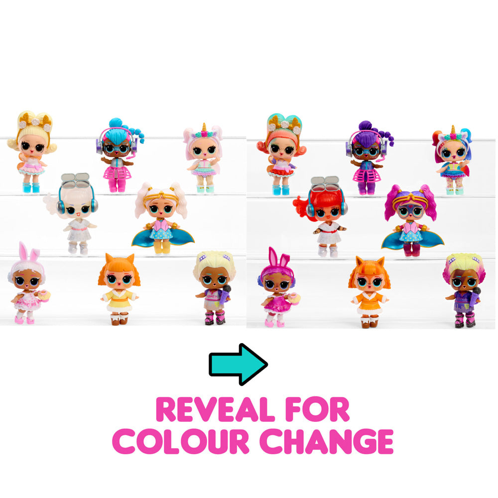 Dolls colour change with water: L.O.L Surprise! Eye Spy Tots blind bag toy dolls.