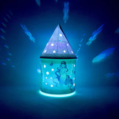 Pink Poppy Shimmering Mermaid Colour Changing Led Lantern
