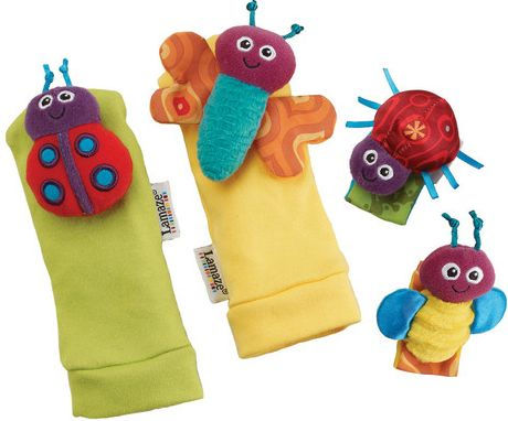 Lamaze Gardenbug Foot Finder & Wrist Rattle Set