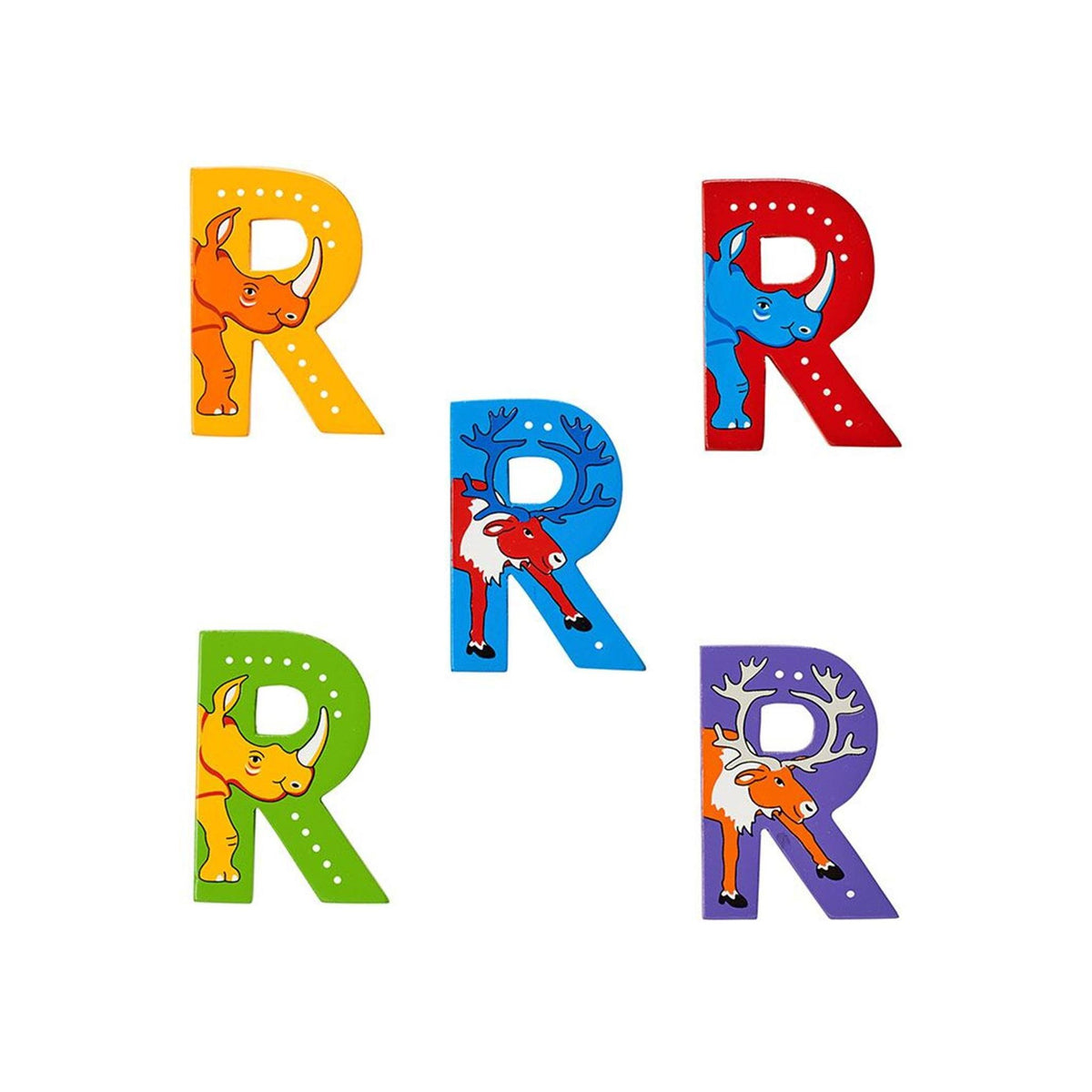 Letter R Toy Box Animal Letters Wooden R Assortment – Toyworld NZ