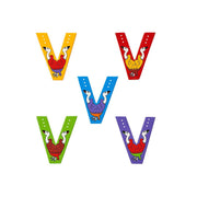 Wooden Animal Letters - V Assortment