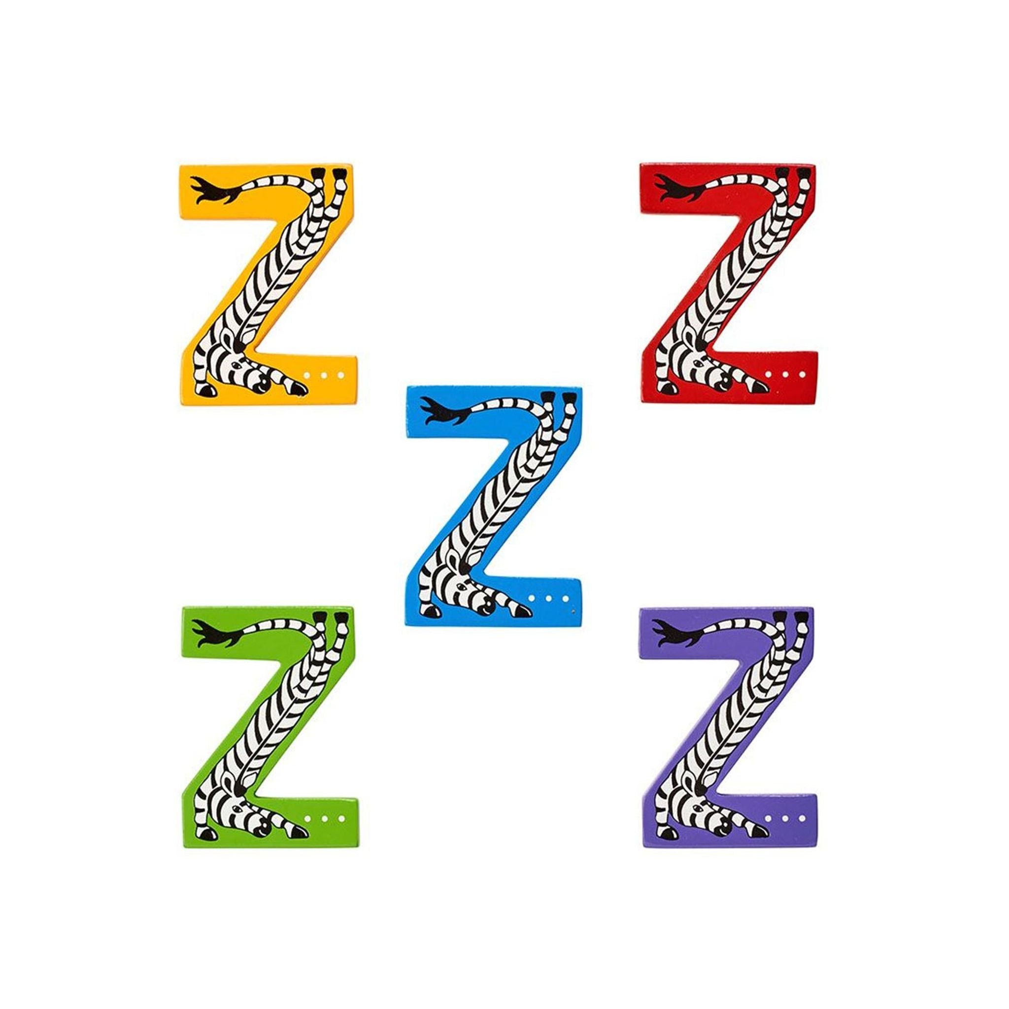 Wooden Animal Letters - Z Assortment