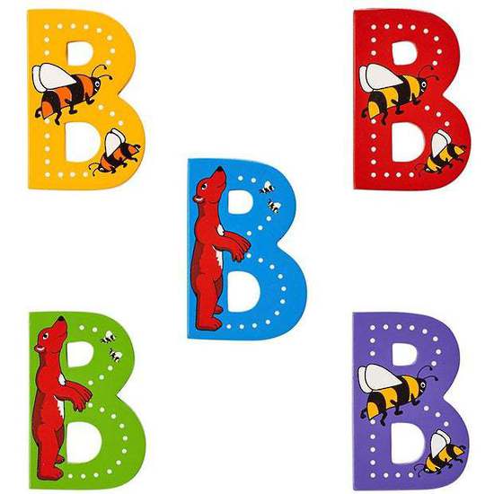 Animal Letters Wooden B – Toyworld NZ