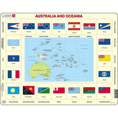 LARSEN AUSTRALIA & OCEANIA FRAME TRAY PUZZLE