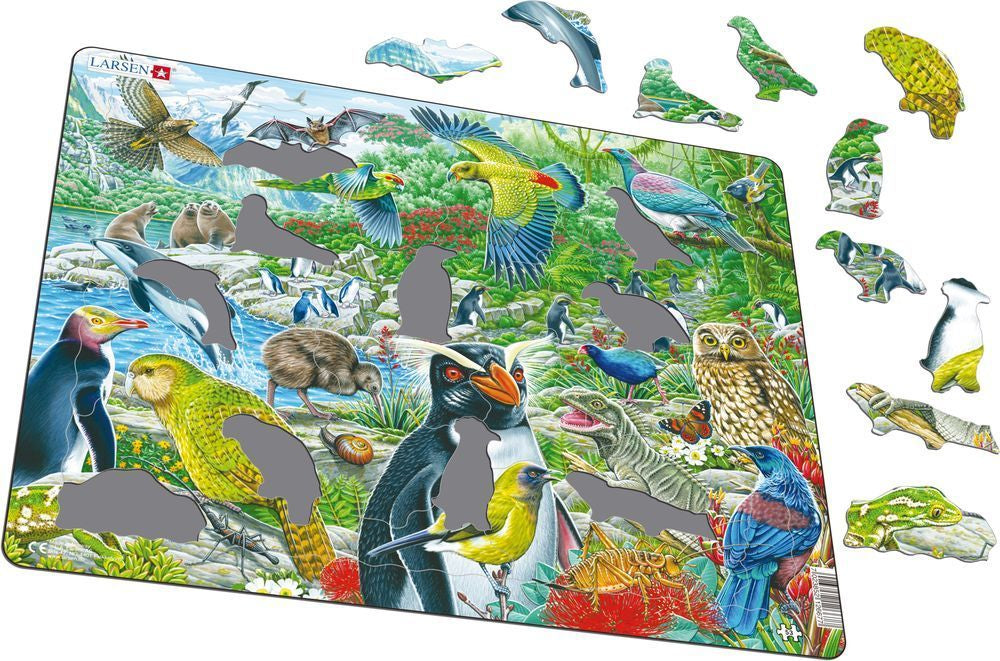 Larsen New Zealand Wildlife Frame Tray Puzzle