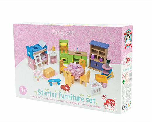 Le Toy Van Wooden Dollhouse Starter Furniture Set