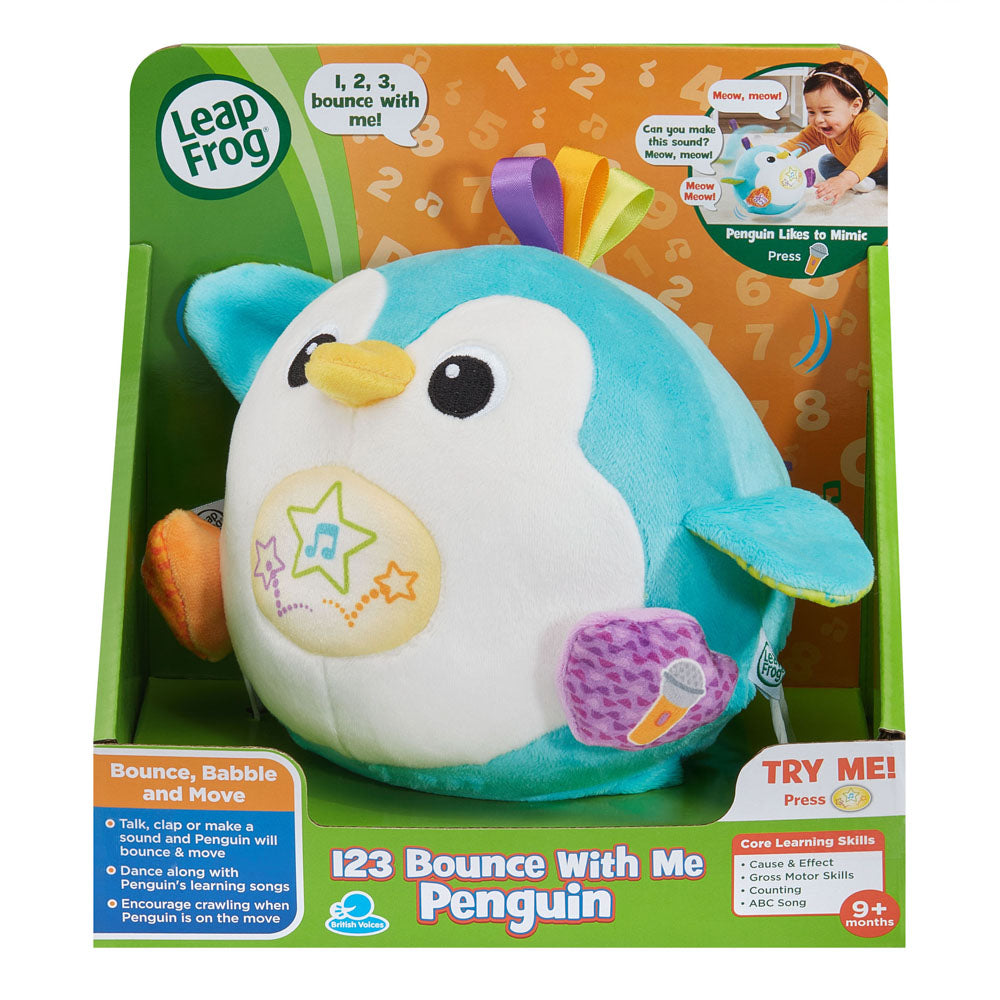 LeapFrog 123 Bounce With Me Penguin toy for babies, in packaging