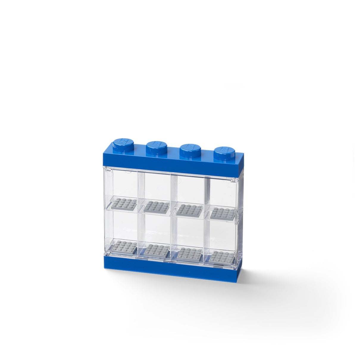 LEGO 8 Window Minifigure Display Case Blue
