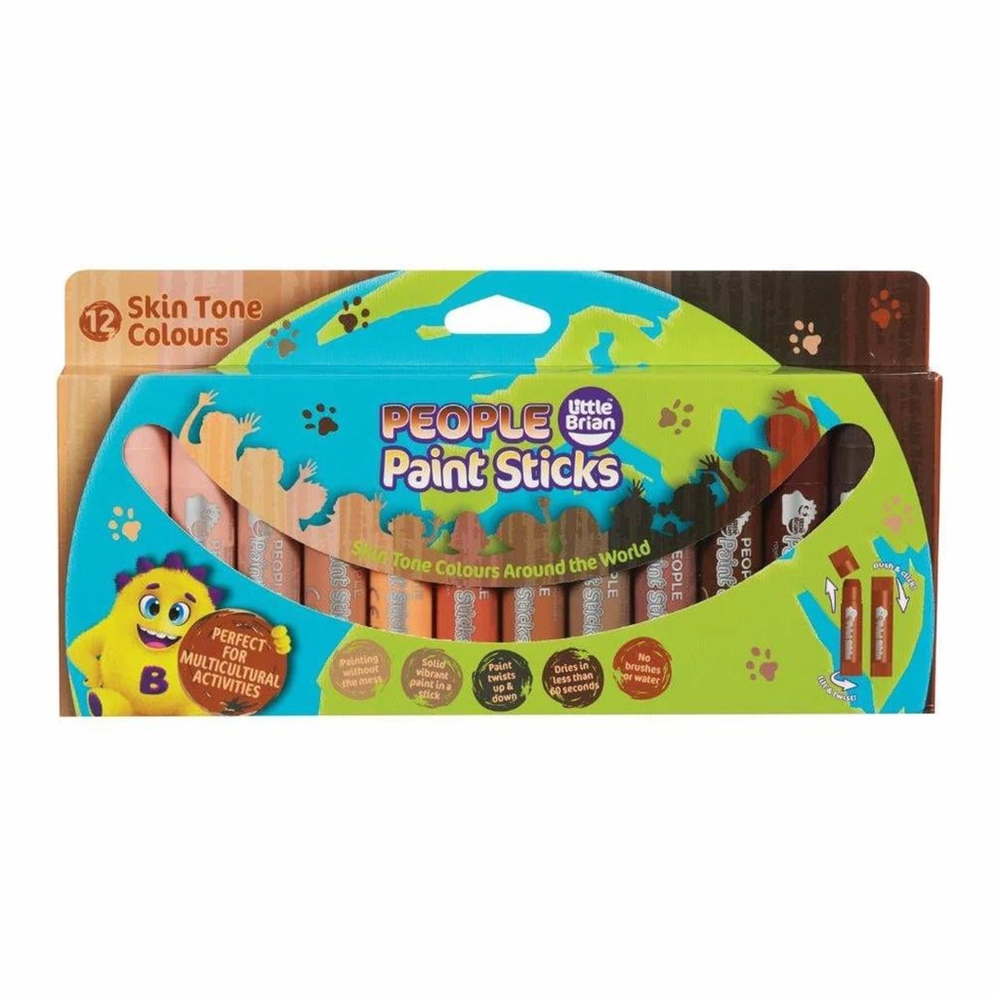 Little Brian People Paint Sticks 12 Pack