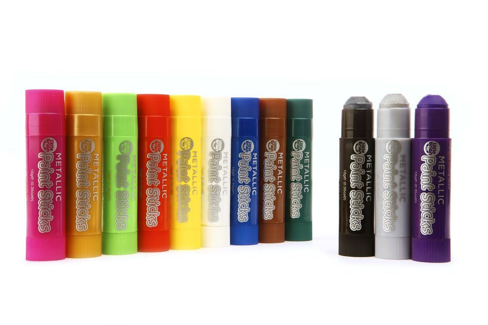 Little Brian Paint Sticks Metallic Colours 12 Pack - Toyworld NZ