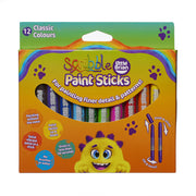 Little Brian Scribble Paint Sticks 12 Pack, in packaging