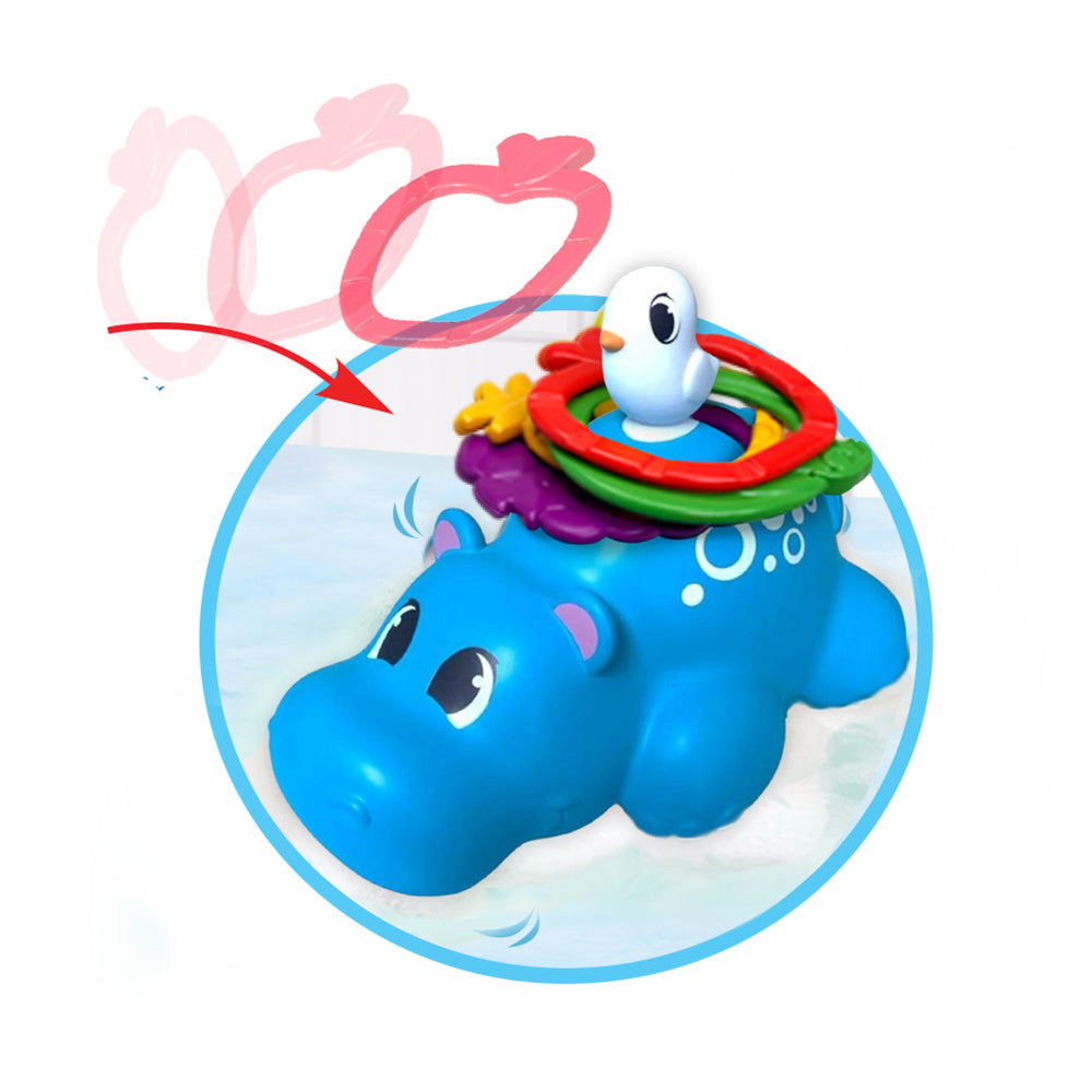 Little Learner Hippo Ring Toss bath toy