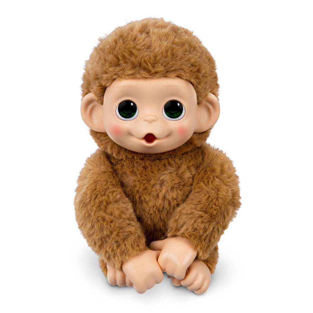 Little Live Pets My Baby Mini Monkey - Pepi Peach Brown Monkey, sitting