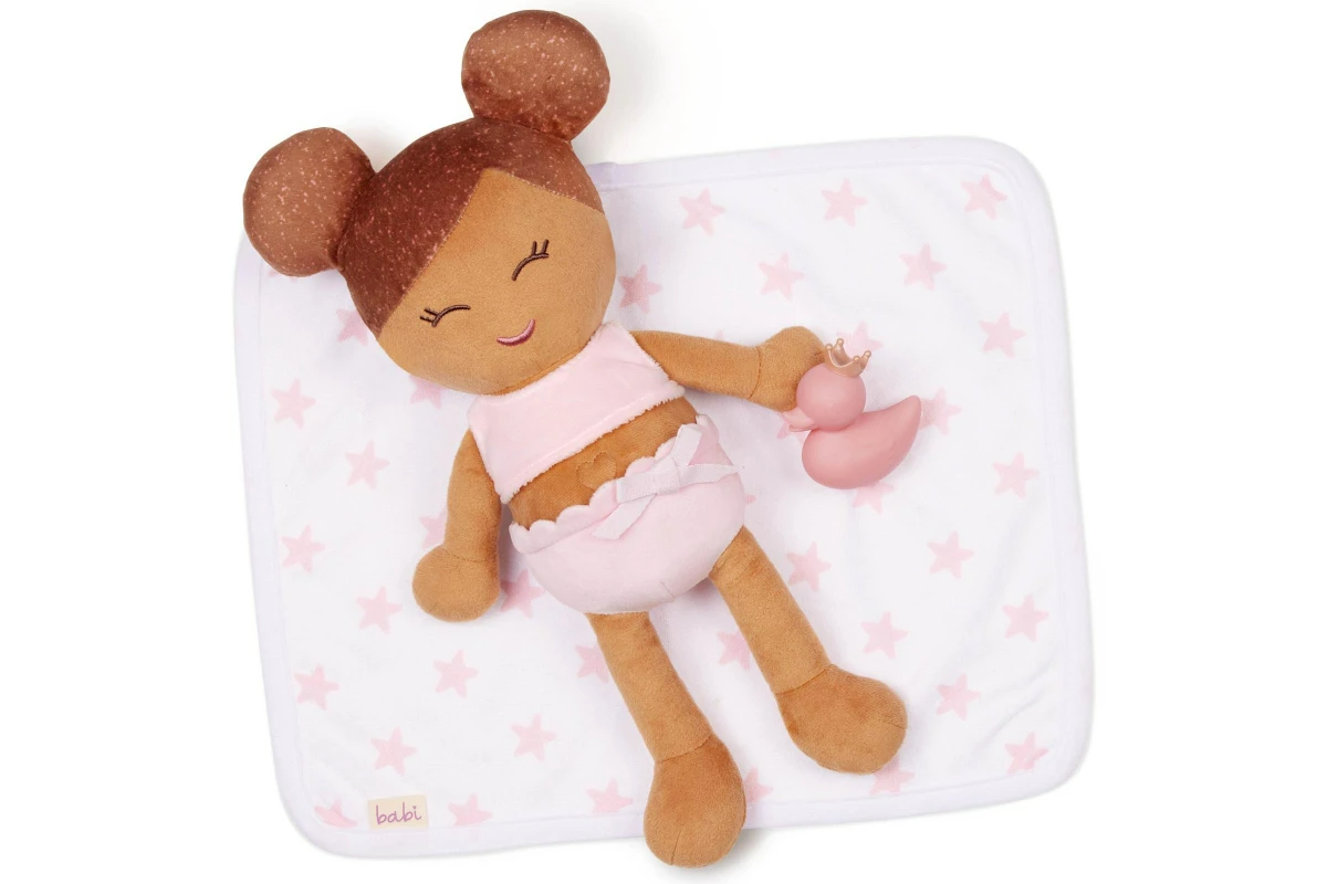 Lullababy 14 Inch Doll Plush Bath - Med Skin Tone
