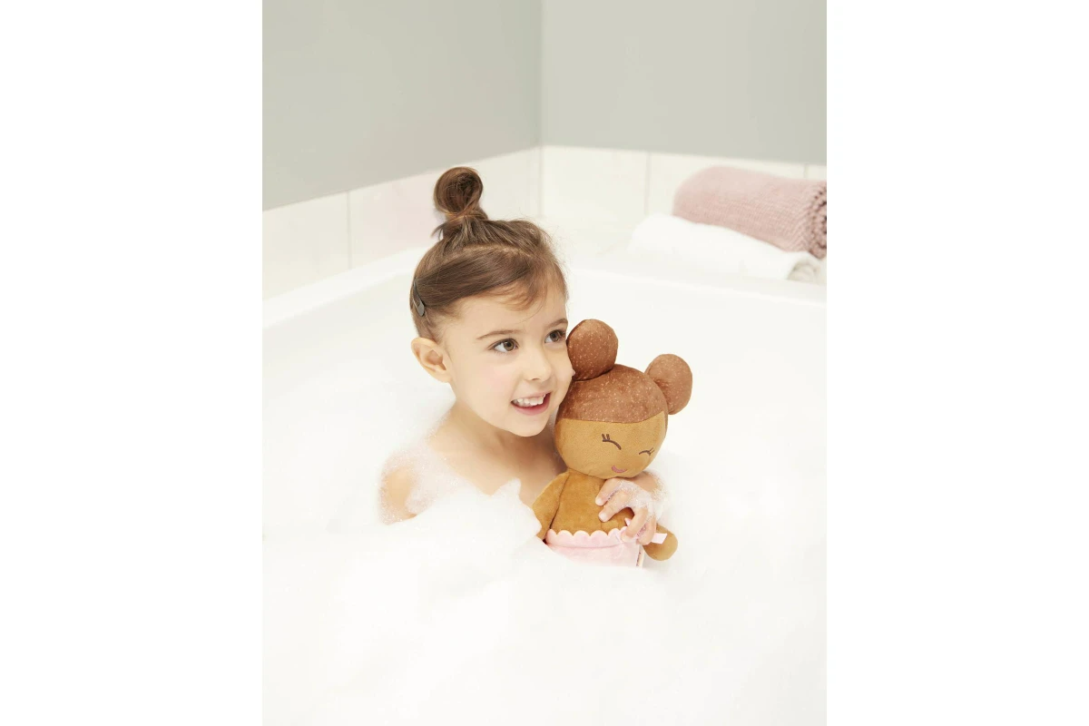 Lullababy 14 Inch Doll Plush Bath - Med Skin Tone