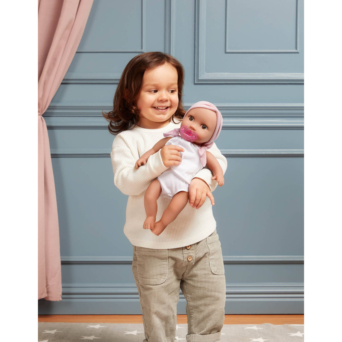 Lullababy 14 Inch Doll with 2 Piece Outfit & Pink Headband - Toyworld NZ
