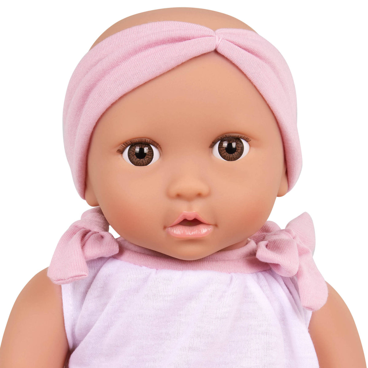 Lullababy 14 Inch Doll with 2 Piece Outfit & Pink Headband - Toyworld NZ