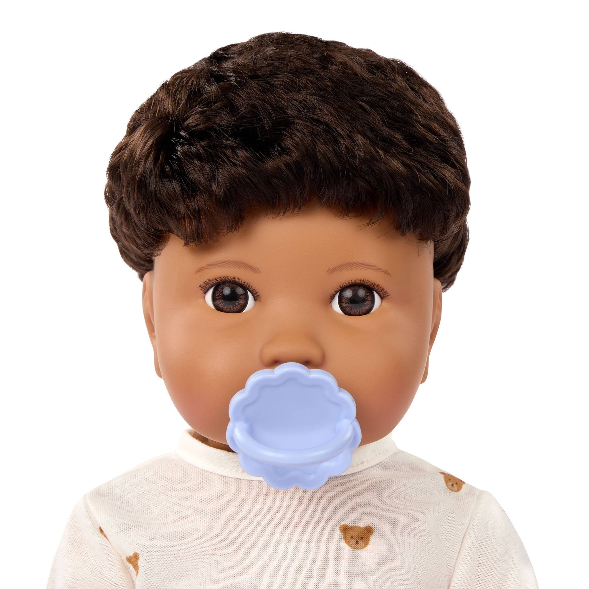 Lullababy 14 Inch Doll with Brunette Hair & Bottle Set - Boy