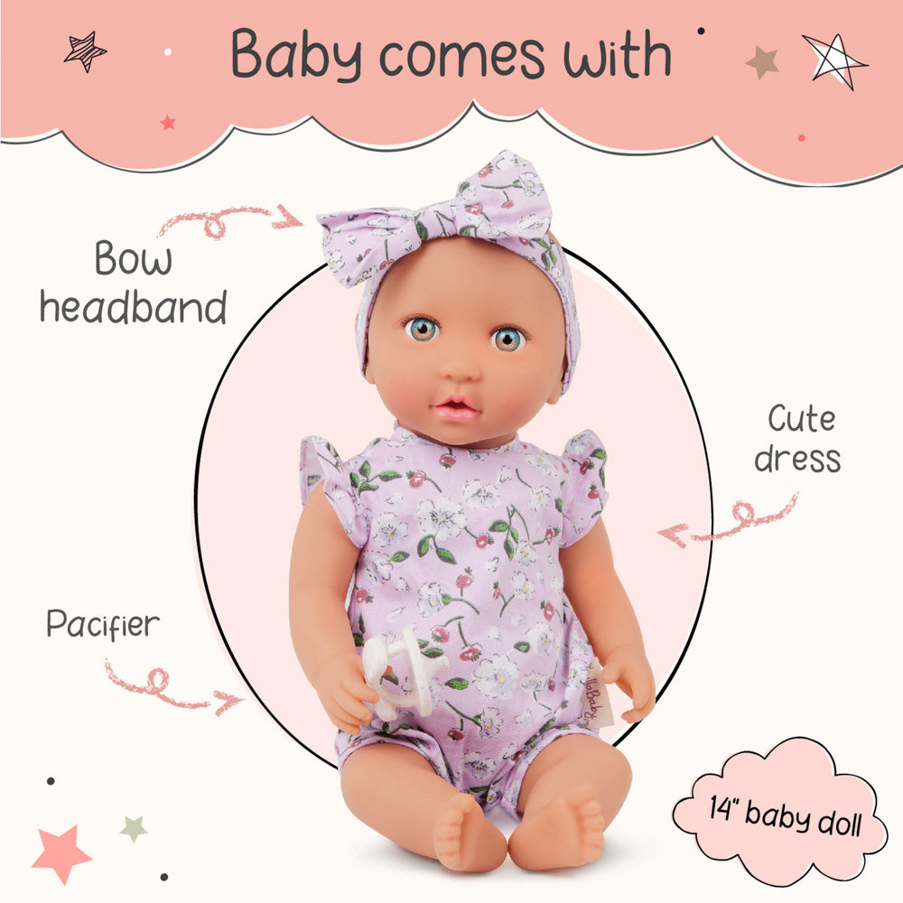 Lullababy 14 Inch Doll with Floral Outfit