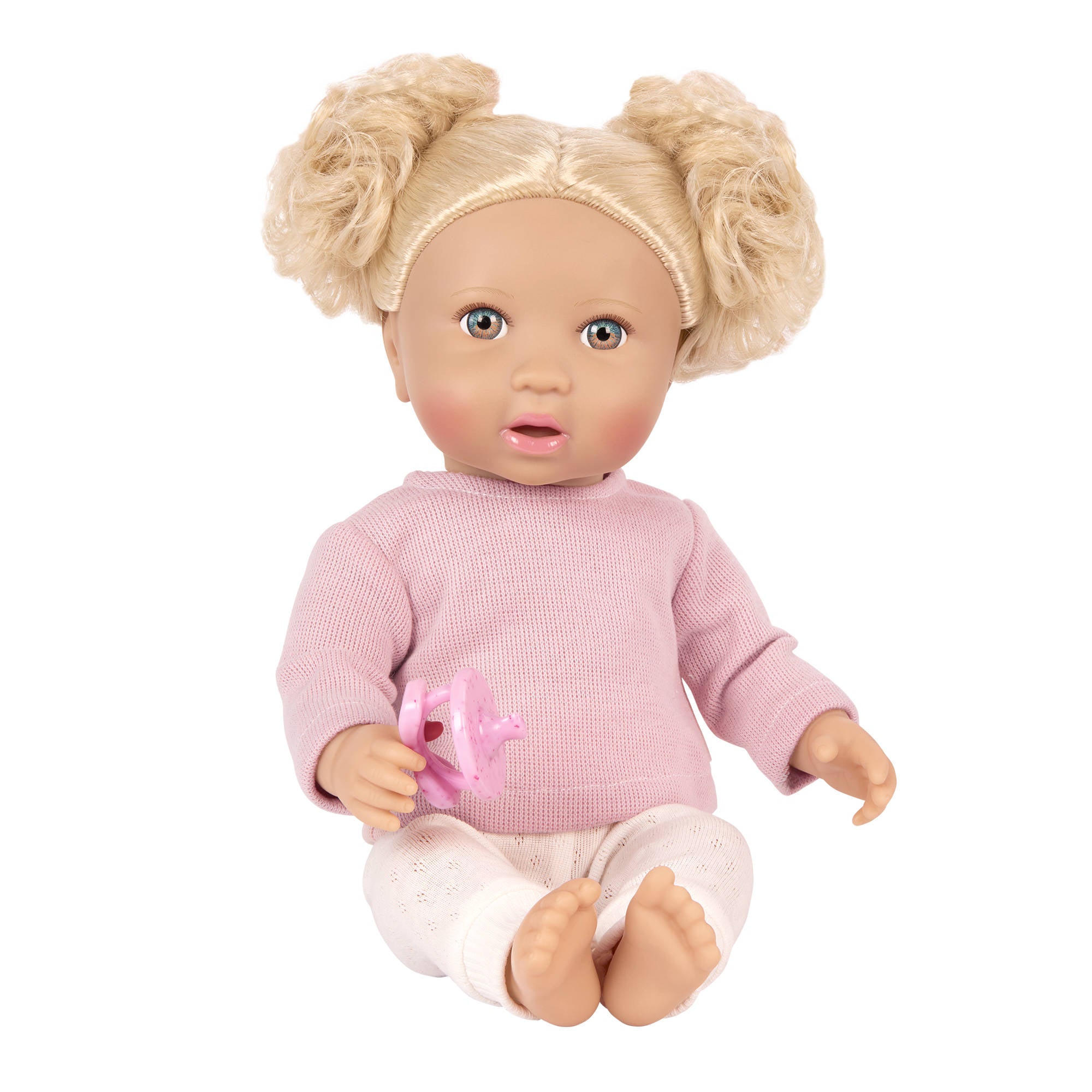 Lullababy 14 Inch Doll with Wavy Blonde Hair