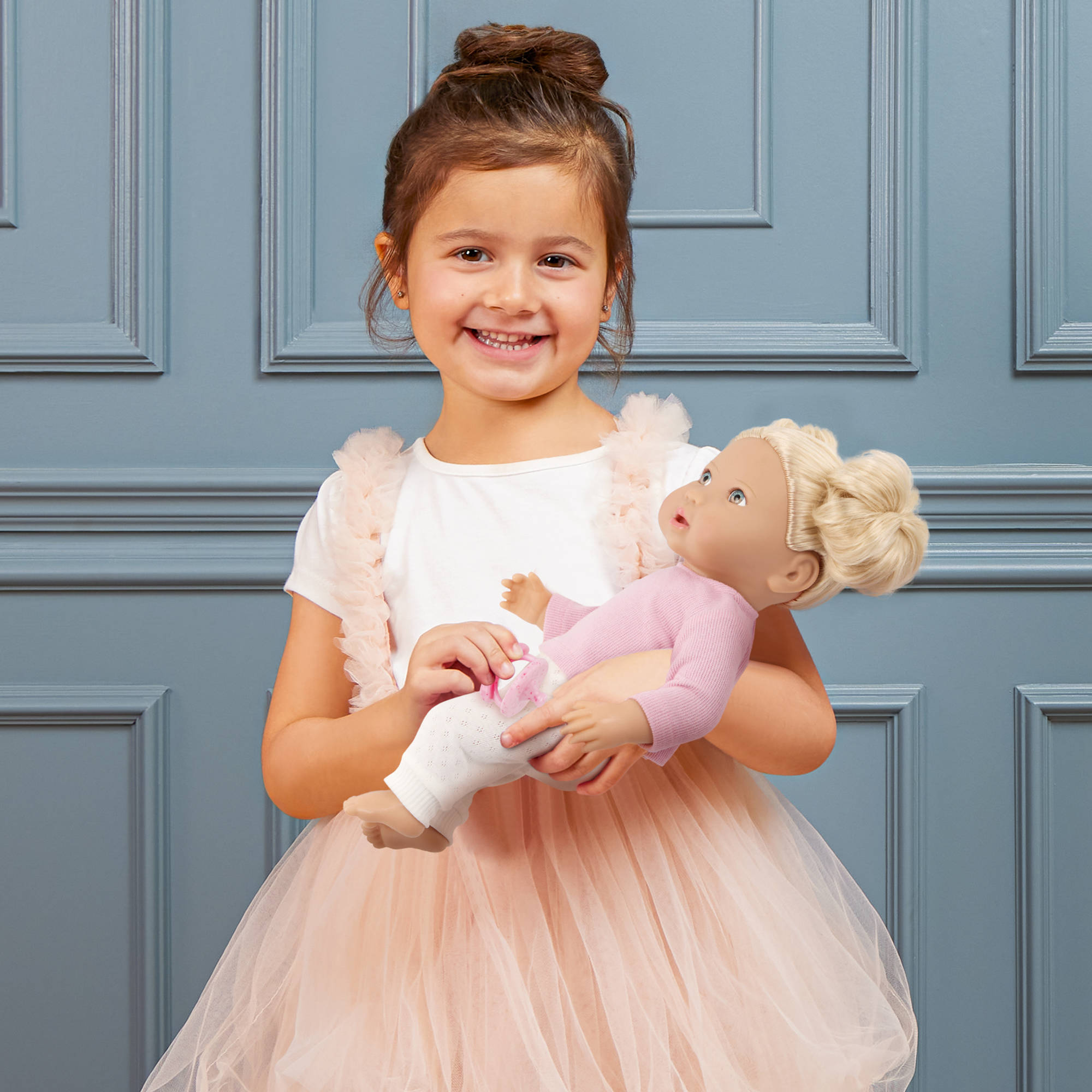 Lullababy 14 Inch Doll with Wavy Blonde Hair