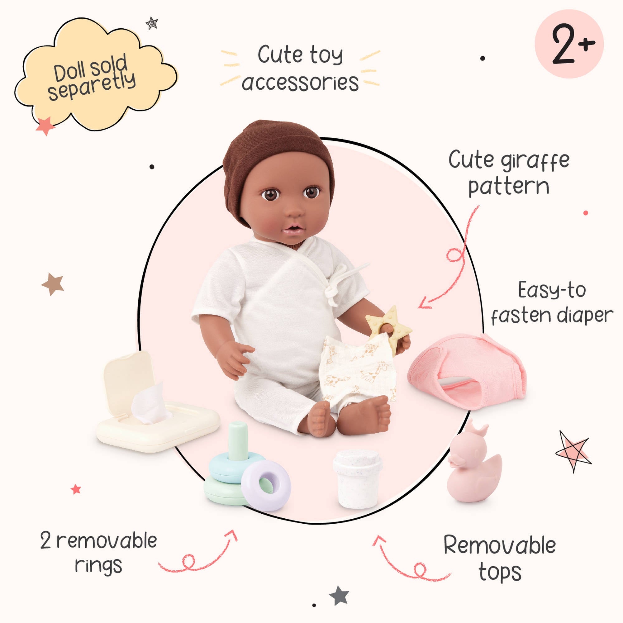 Lullababy Accessory - Baby Doll Play & Care Set