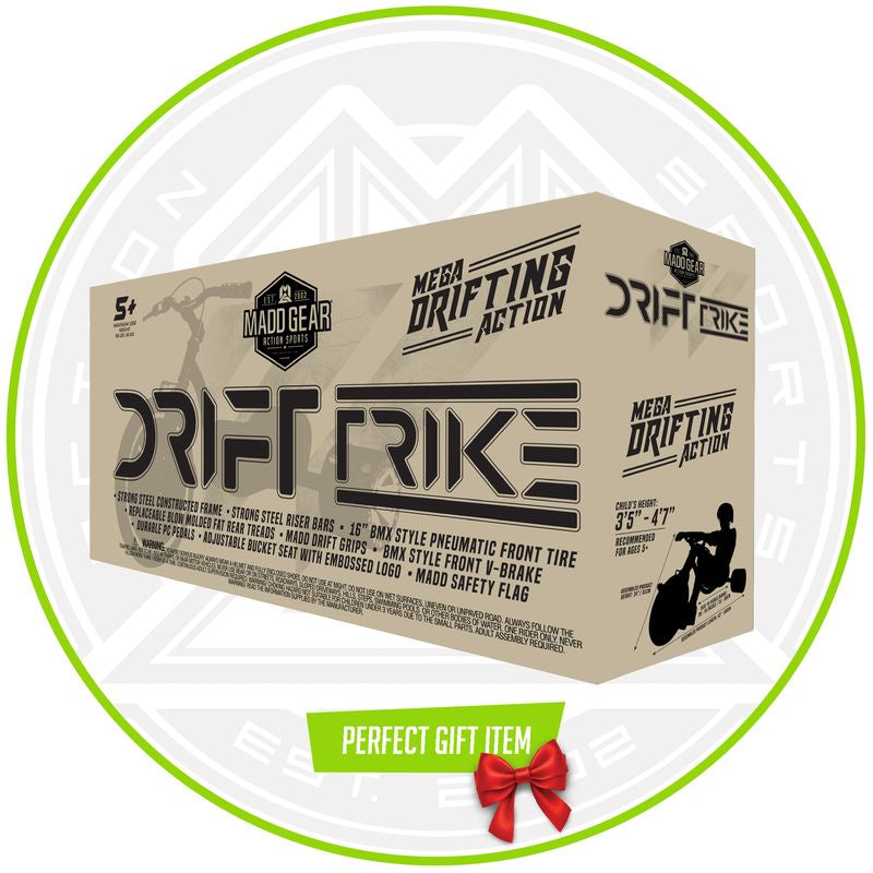 Madd Gear Mini Drift Trike Green/Black