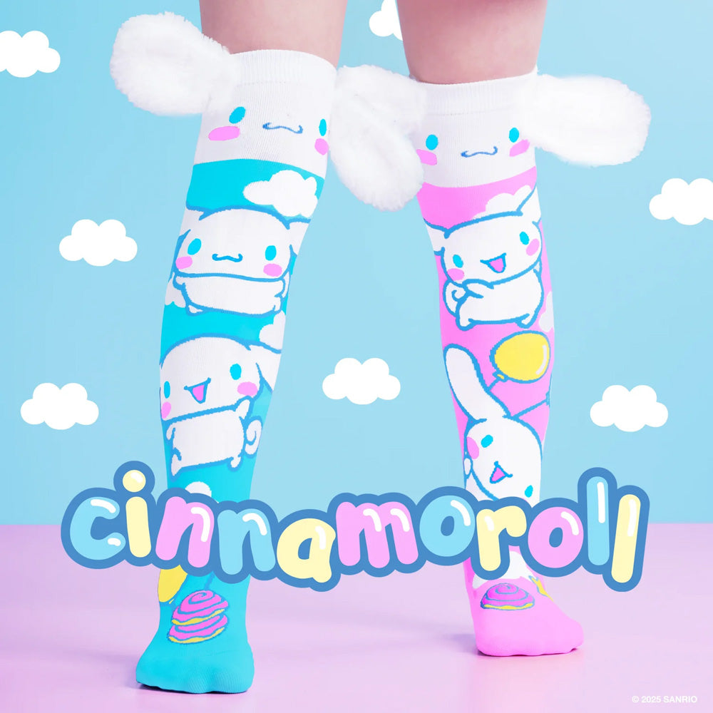 MADMIA CINNAMOROLL socks for Children and Adults in blue and pink print
