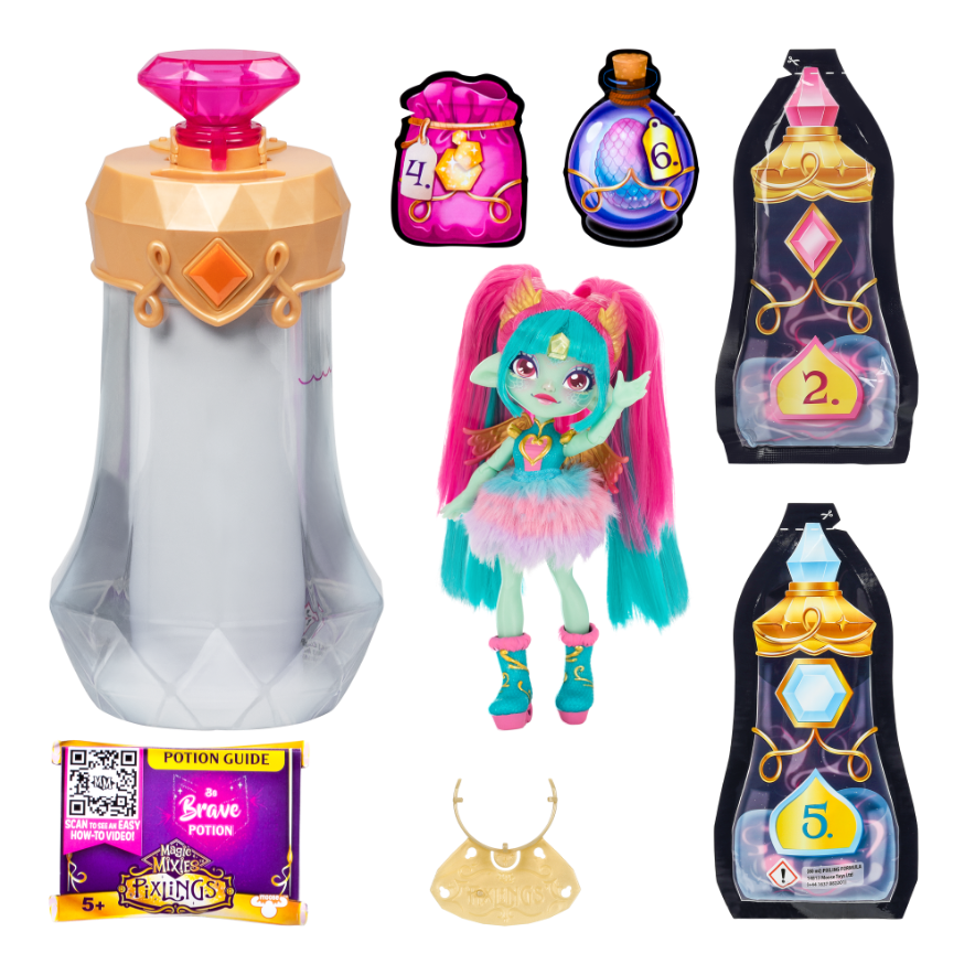 Magic Mixies Pixlings S1 Doll - Amber The Dragon Pixling