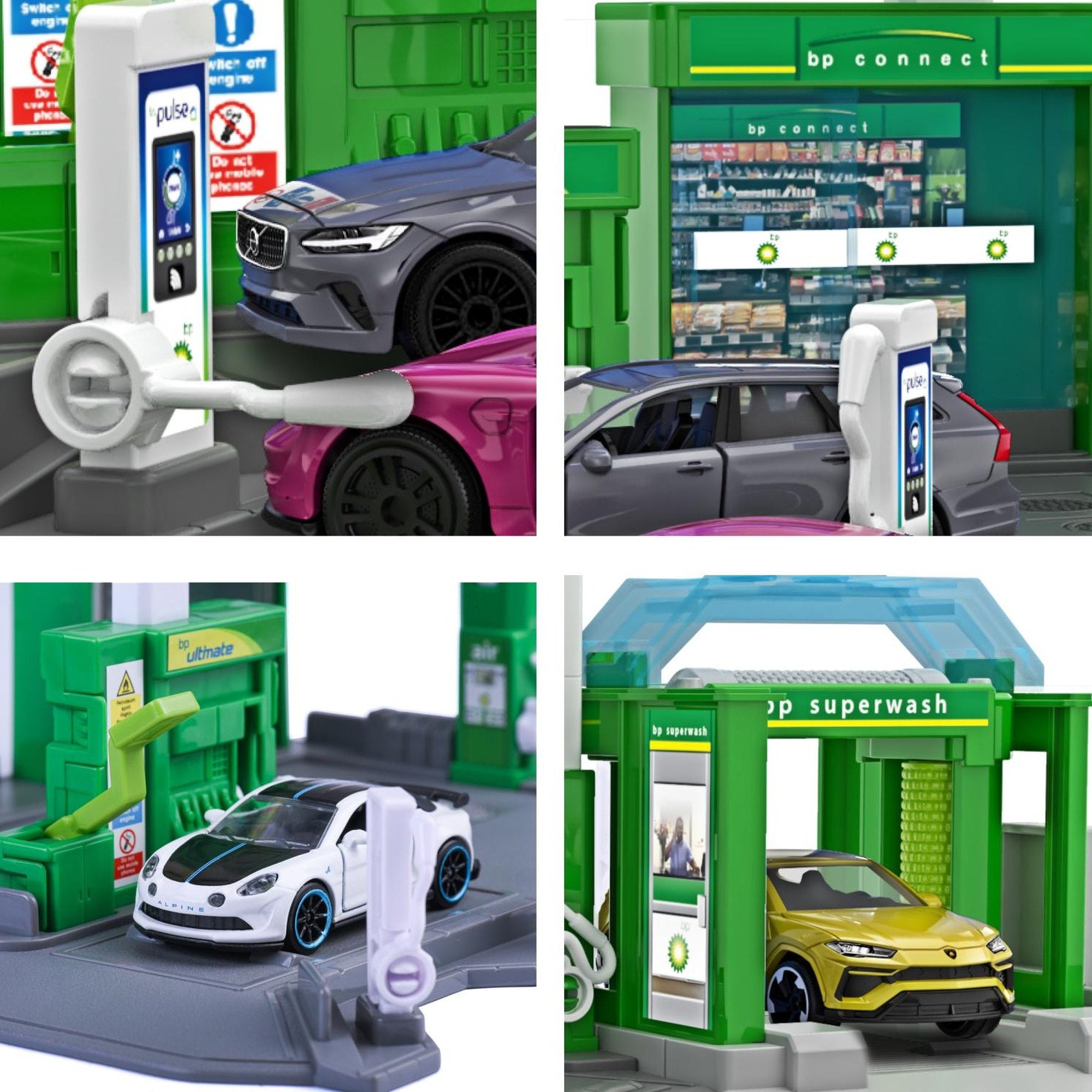 Majorette Petrol Station BP + Vehicle