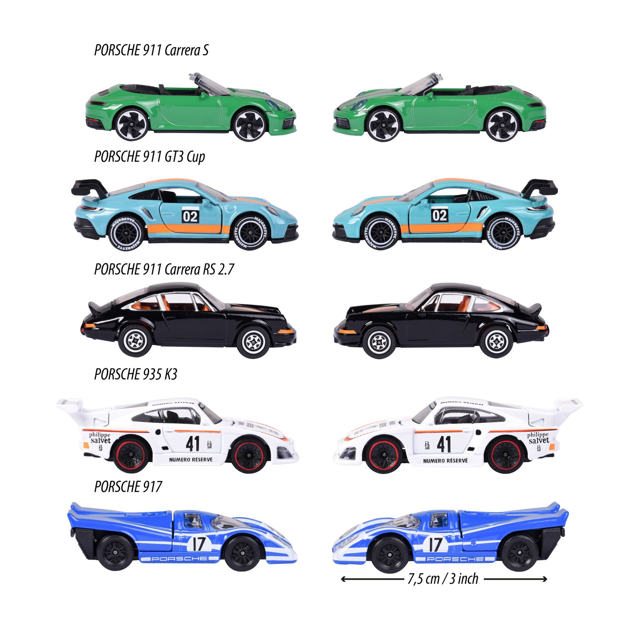 Majorette Porsche Motorsport 5 Piece Gift Pack
