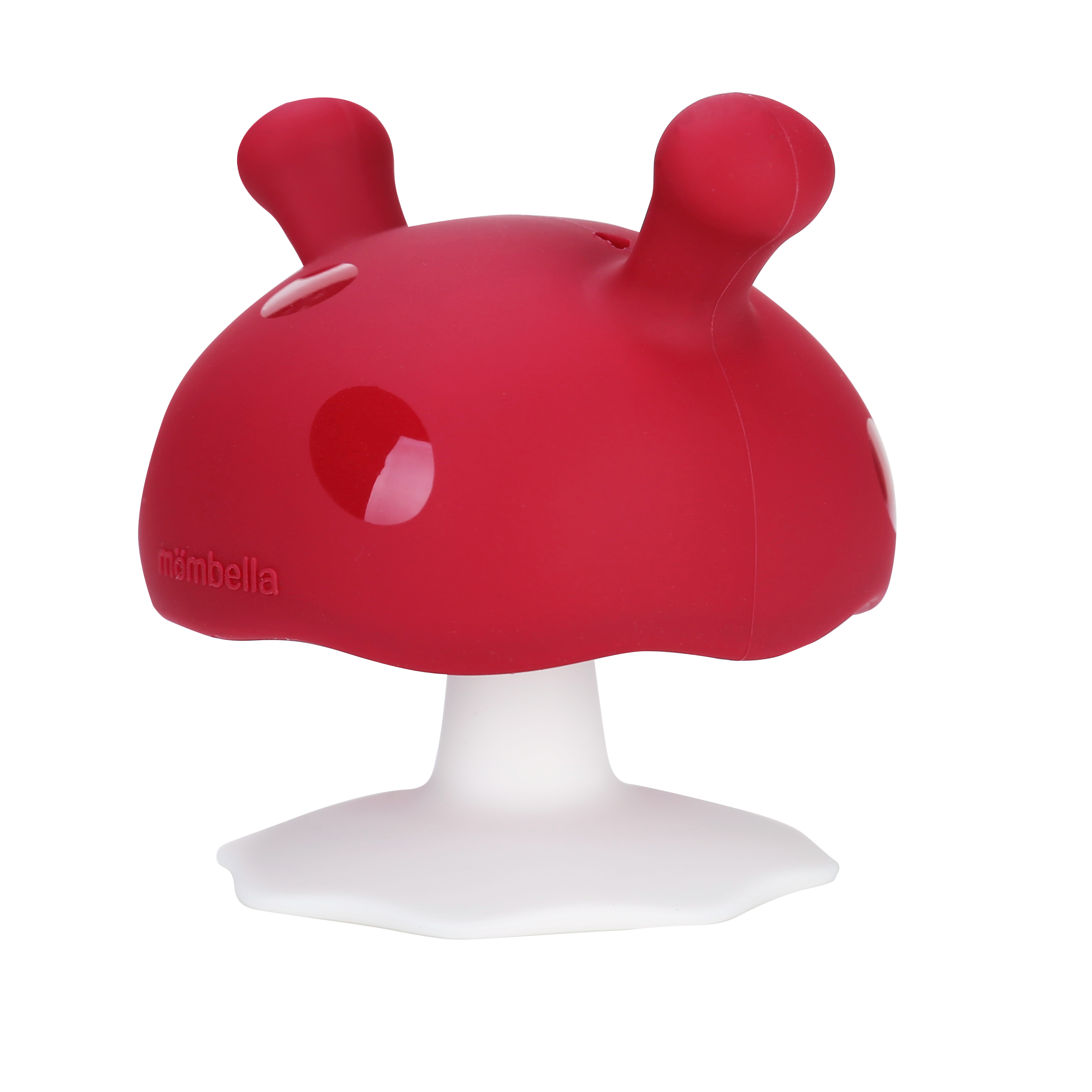 Mombella Mushroom Soothing Teether Chimney Red
