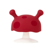 Mombella Mushroom Soothing Teether Chimney Red