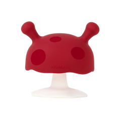 Mombella Mushroom Soothing Teether Chimney Red