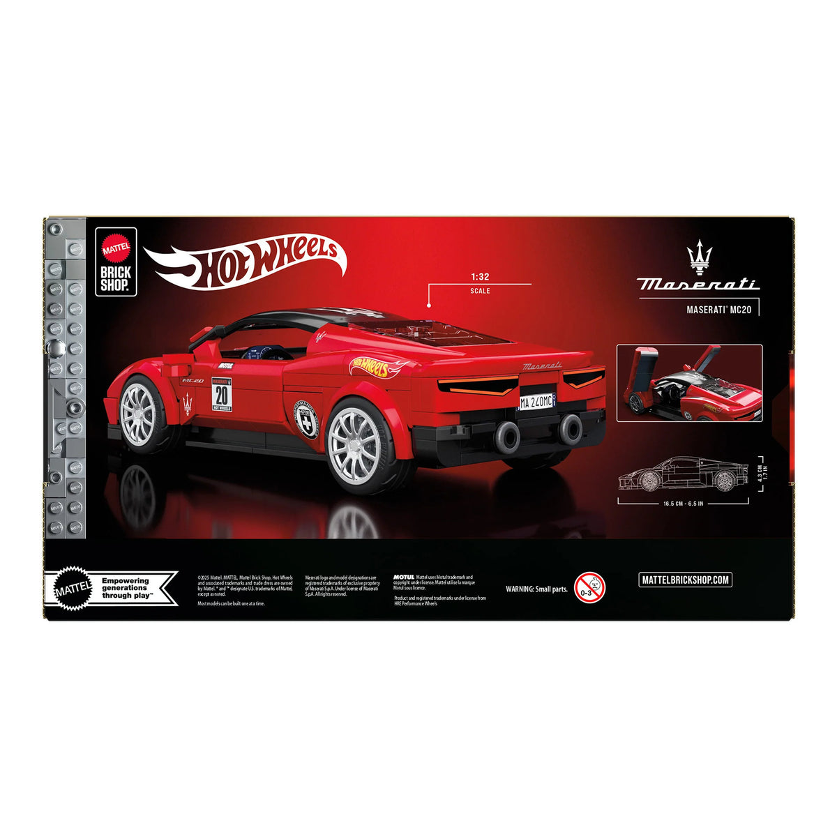 Pog Building Mattel Brick Shop Hot Wheels Speed Maserati MC20 Building Set – Toyworld NZ