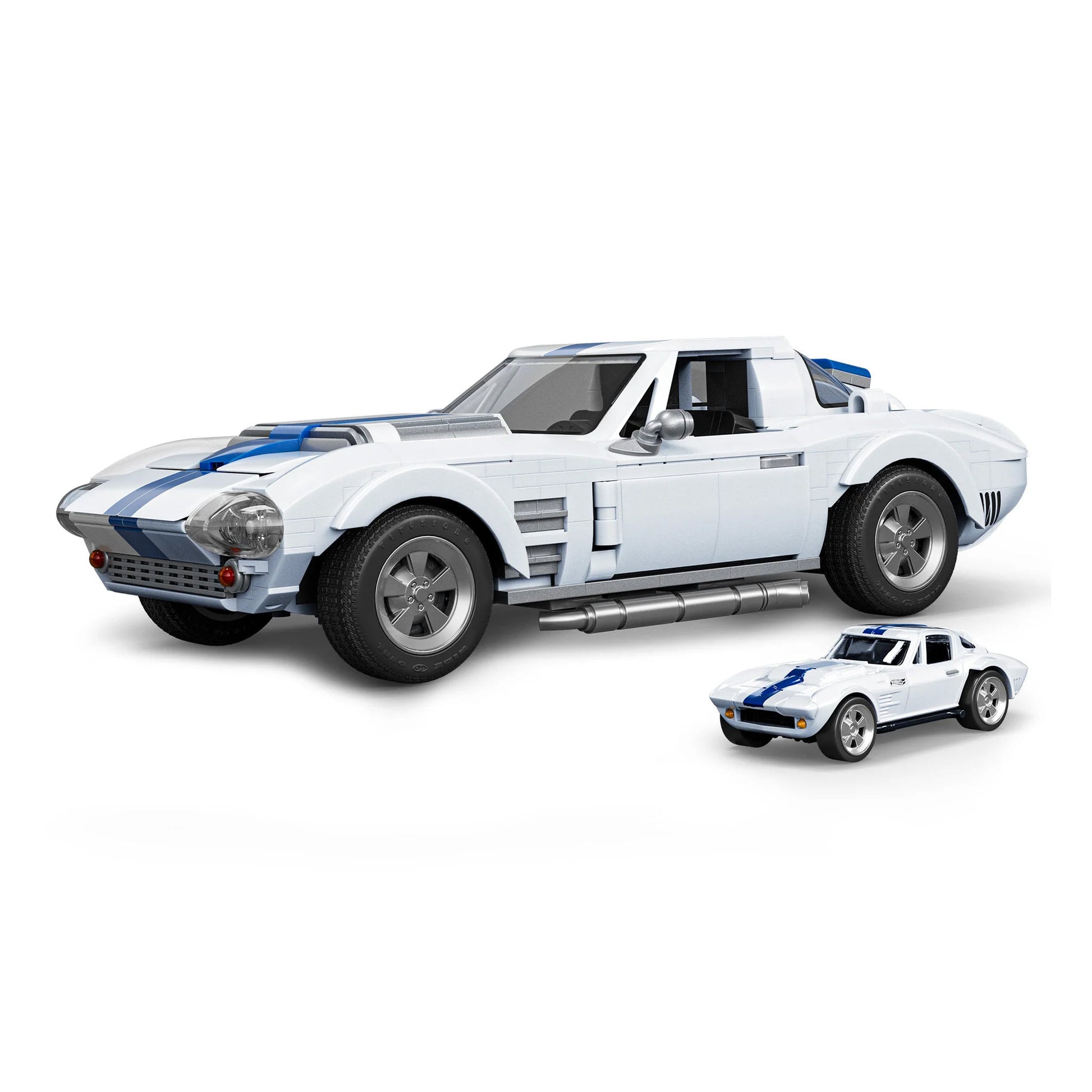 Mattel Brick Shop Hot Wheels Elite 1963 Corvette Building Set - Toyworld NZ