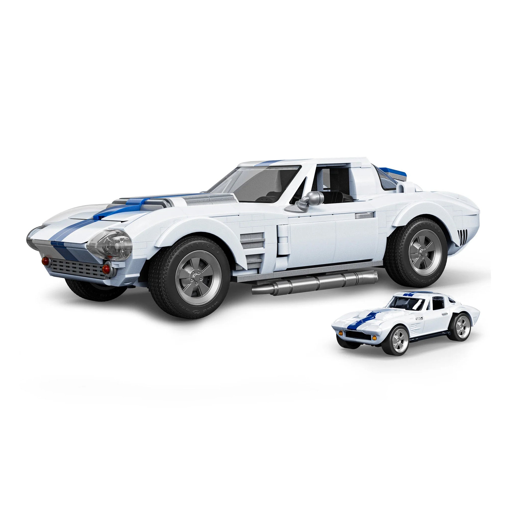 Mattel Brick Shop Hot Wheels Elite 1963 Corvette Building Set - Toyworld NZ