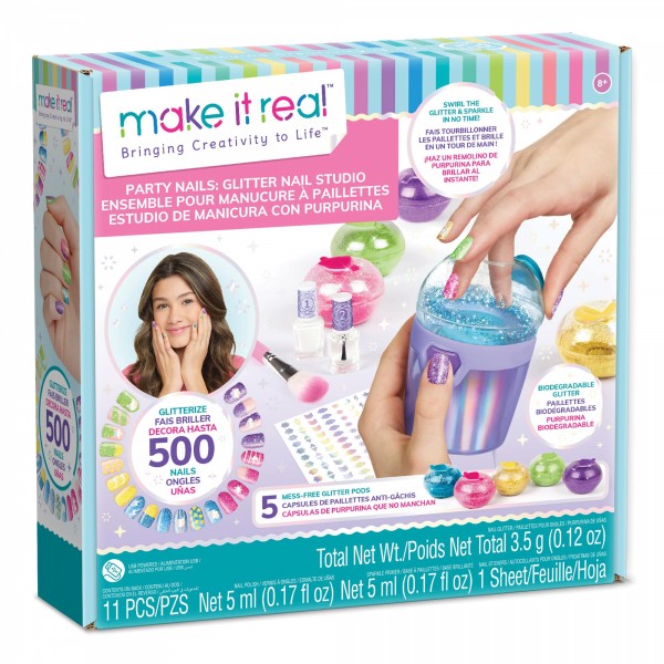 Make It Real Party Nails Glitter Nail Studio