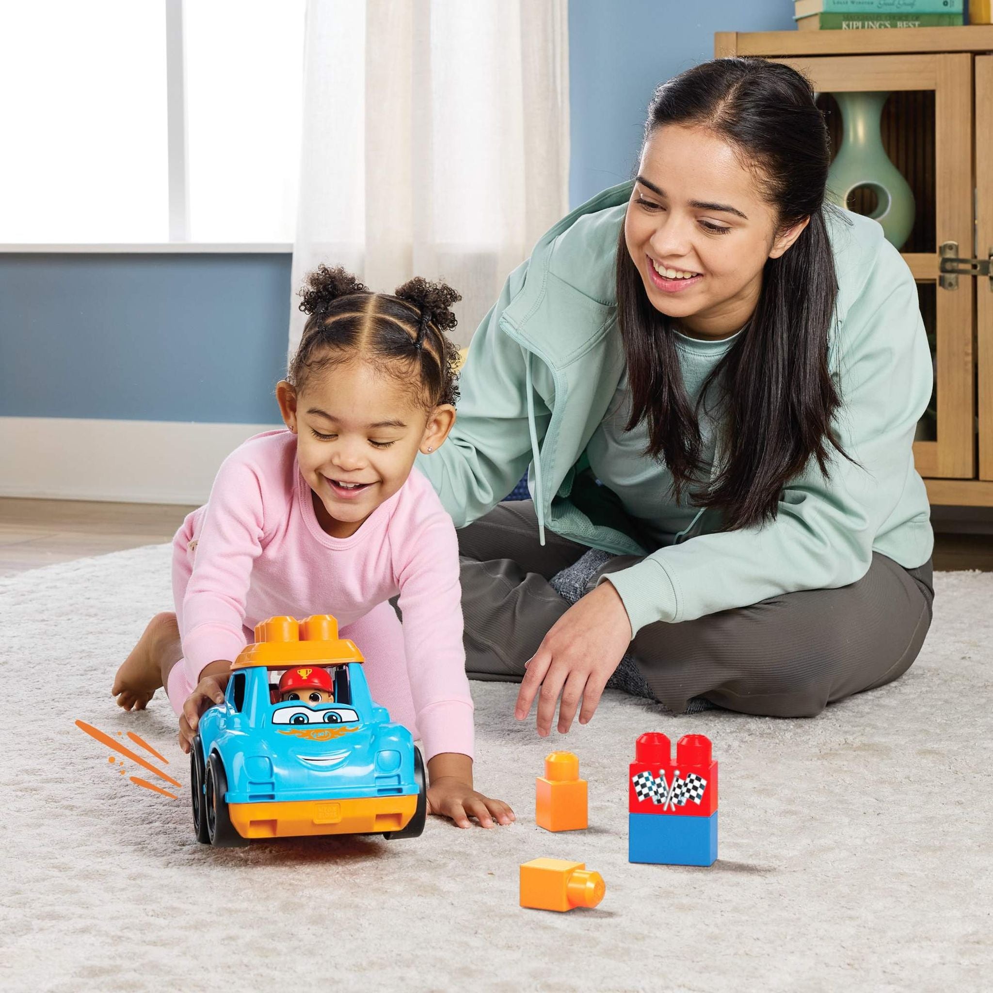 Fisher-Price MEGA Bloks First Builders Lil Vehicles Ricky Race Car