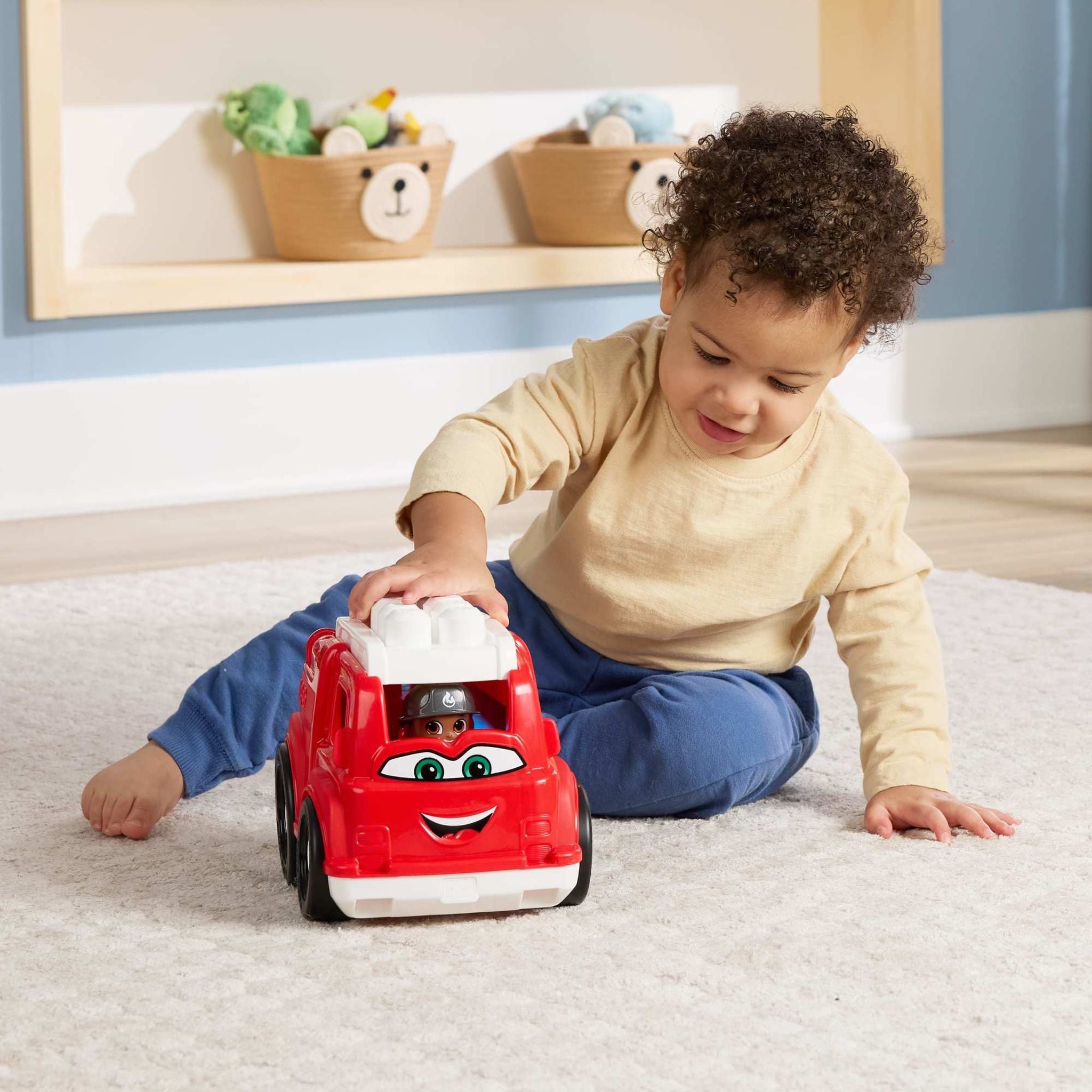 Fisher-Price MEGA Bloks First Builders Lil Vehicles Freddy Firetruck