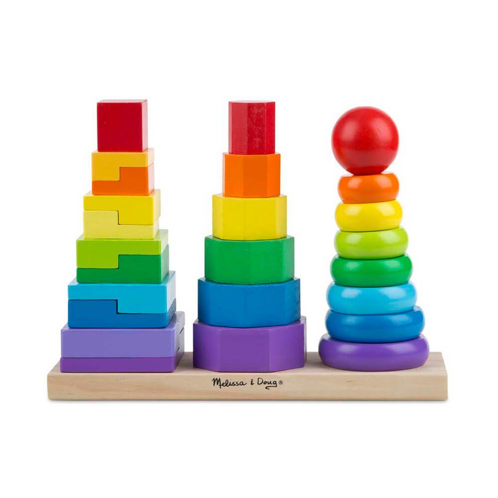 Melissa & Doug - Classic Toy Geometric Stacker