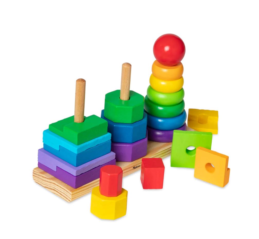 Melissa & Doug - Classic Toy Geometric Stacker