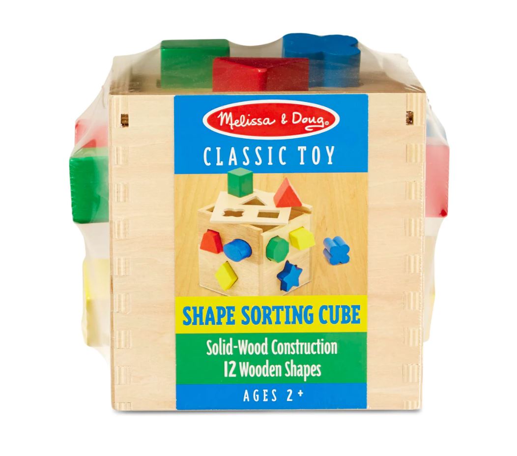 Melissa & Doug - Classic Toy Shape Sorting Cube - Toyworld NZ
