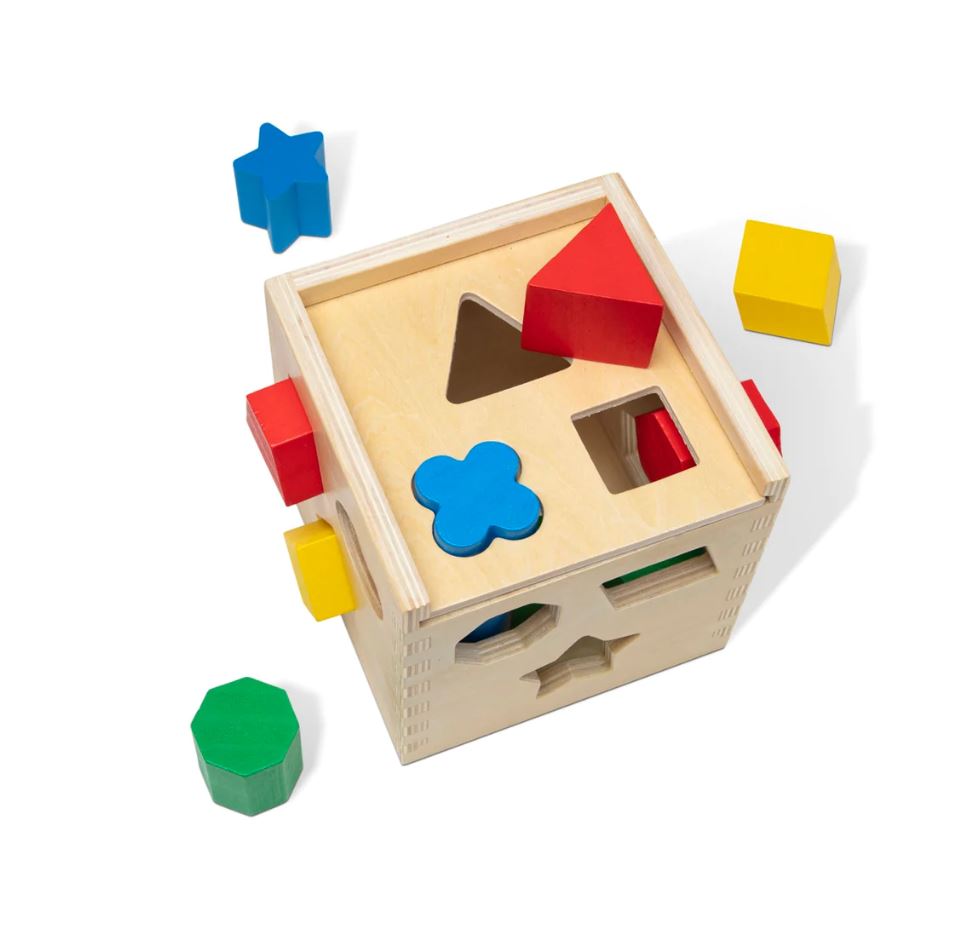 Melissa & Doug - Classic Toy Shape Sorting Cube - Toyworld NZ