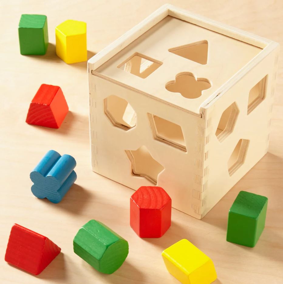 Melissa & Doug - Classic Toy Shape Sorting Cube - Toyworld NZ